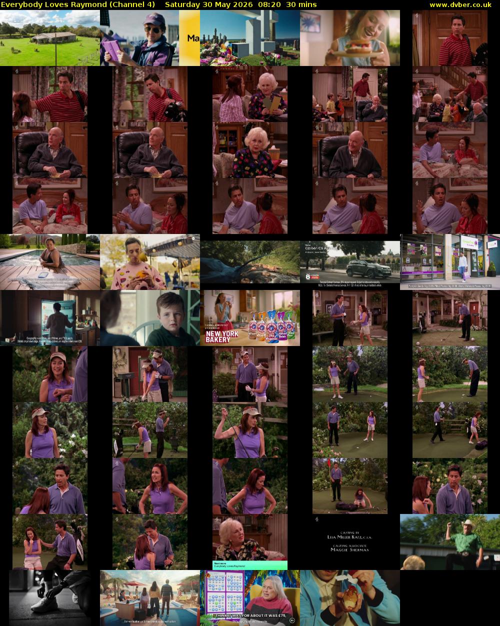 Everybody Loves Raymond (Channel 4) Saturday 30 May 2026 08:20 - 08:50