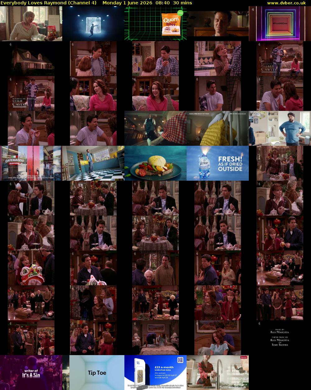 Everybody Loves Raymond (Channel 4) Monday 1 June 2026 08:40 - 09:10