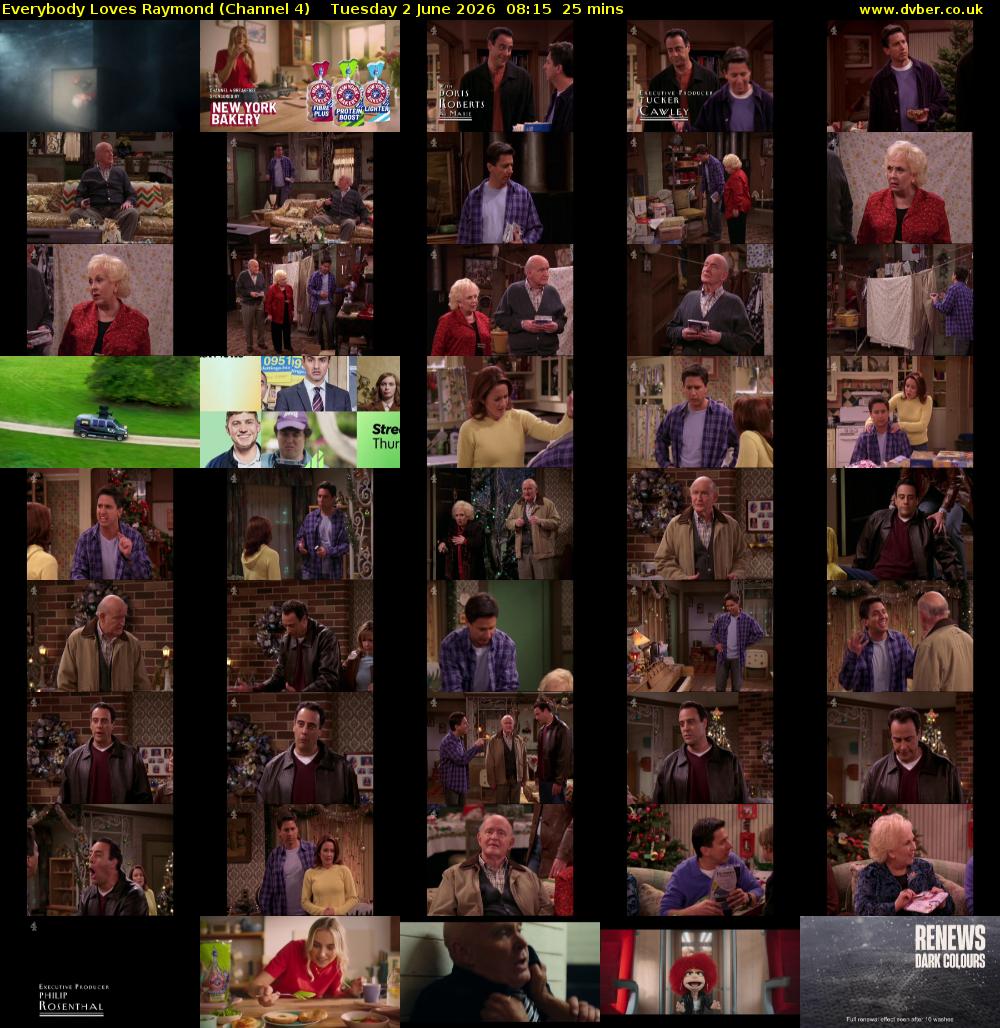 Everybody Loves Raymond (Channel 4) Tuesday 2 June 2026 08:15 - 08:40
