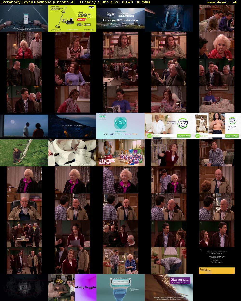 Everybody Loves Raymond (Channel 4) Tuesday 2 June 2026 08:40 - 09:10