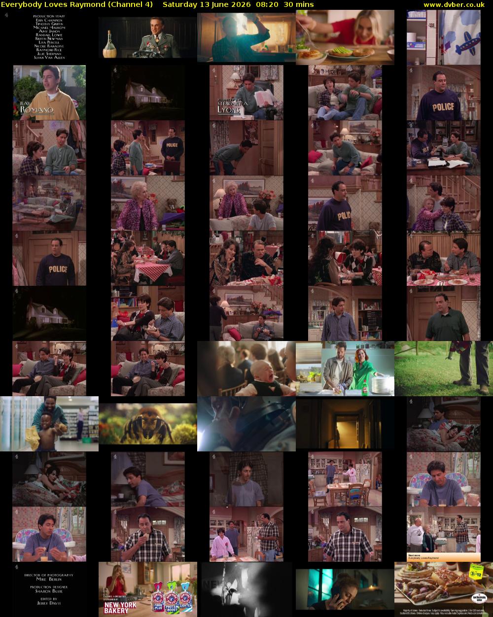 Everybody Loves Raymond (Channel 4) Saturday 13 June 2026 08:20 - 08:50