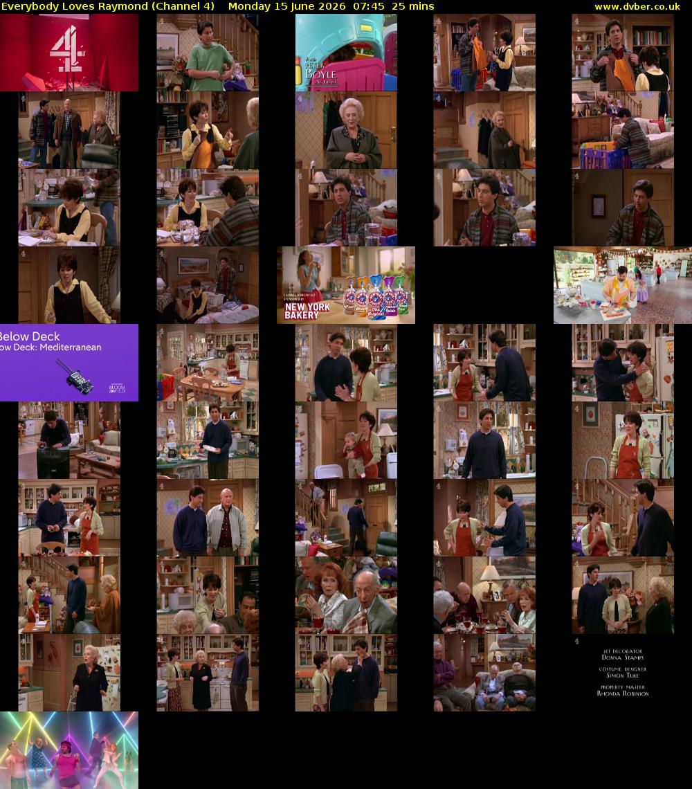 Everybody Loves Raymond (Channel 4) Monday 15 June 2026 07:45 - 08:10