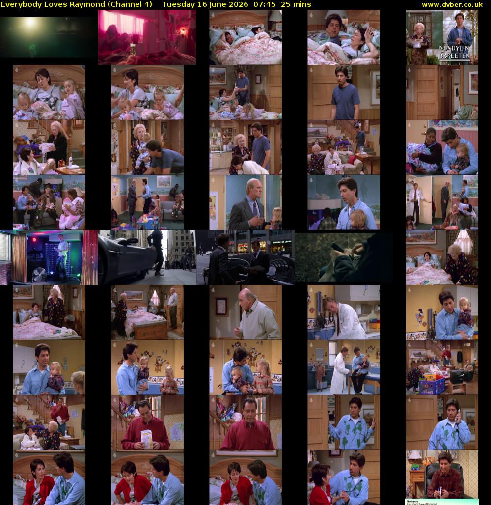 Everybody Loves Raymond (Channel 4) Tuesday 16 June 2026 07:45 - 08:10