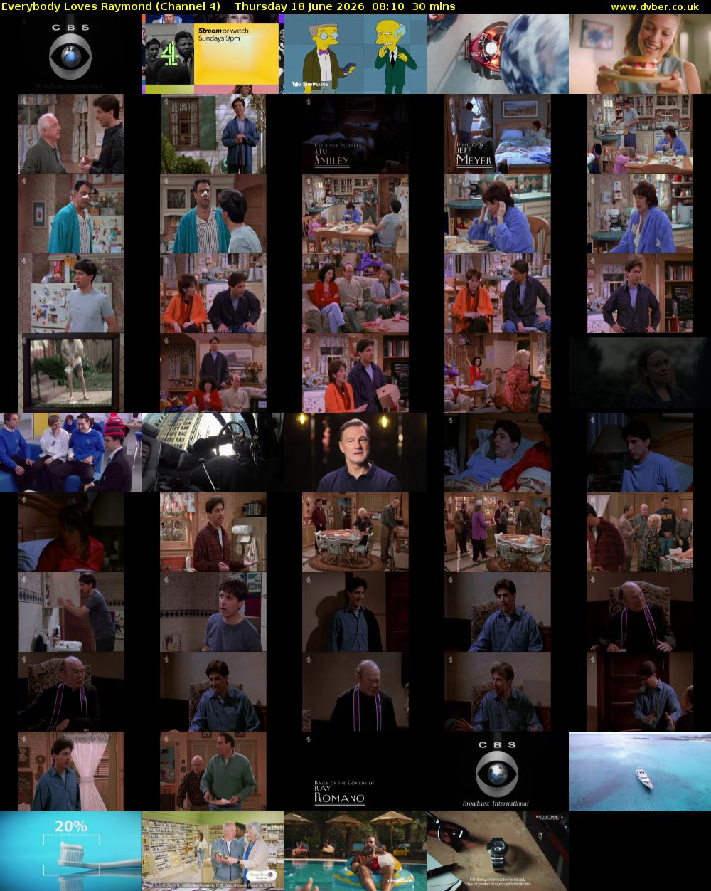 Everybody Loves Raymond (Channel 4) Thursday 18 June 2026 08:10 - 08:40