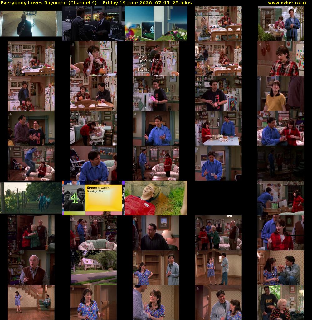 Everybody Loves Raymond (Channel 4) Friday 19 June 2026 07:45 - 08:10