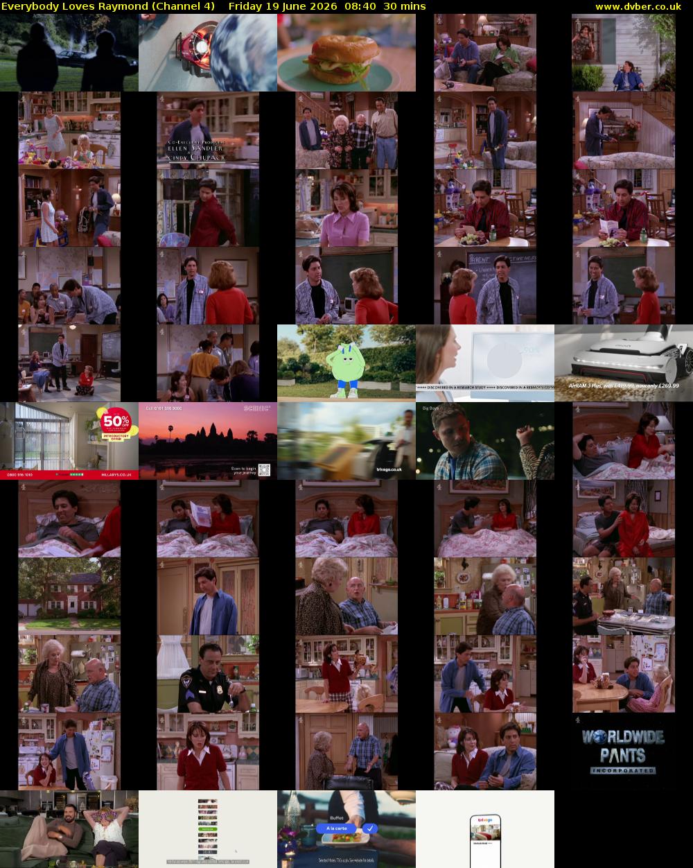 Everybody Loves Raymond (Channel 4) Friday 19 June 2026 08:40 - 09:10