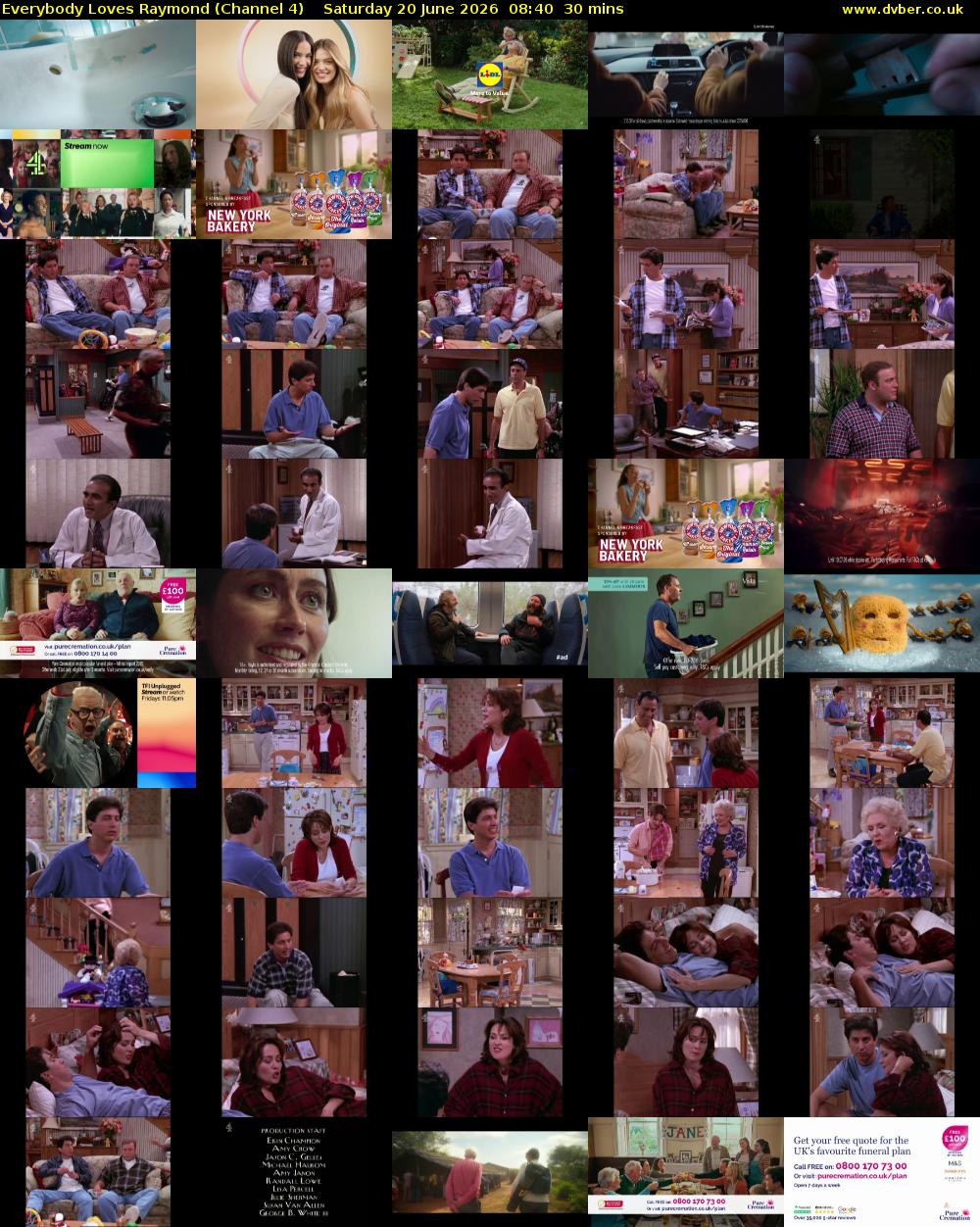 Everybody Loves Raymond (Channel 4) Saturday 20 June 2026 08:40 - 09:10