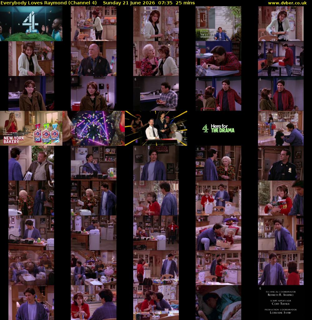 Everybody Loves Raymond (Channel 4) Sunday 21 June 2026 07:35 - 08:00