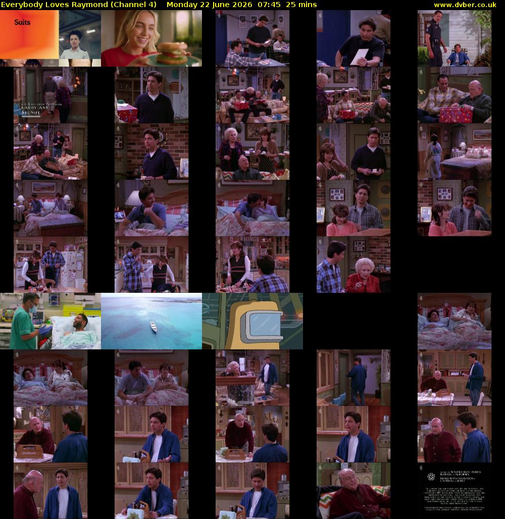 Everybody Loves Raymond (Channel 4) Monday 22 June 2026 07:45 - 08:10
