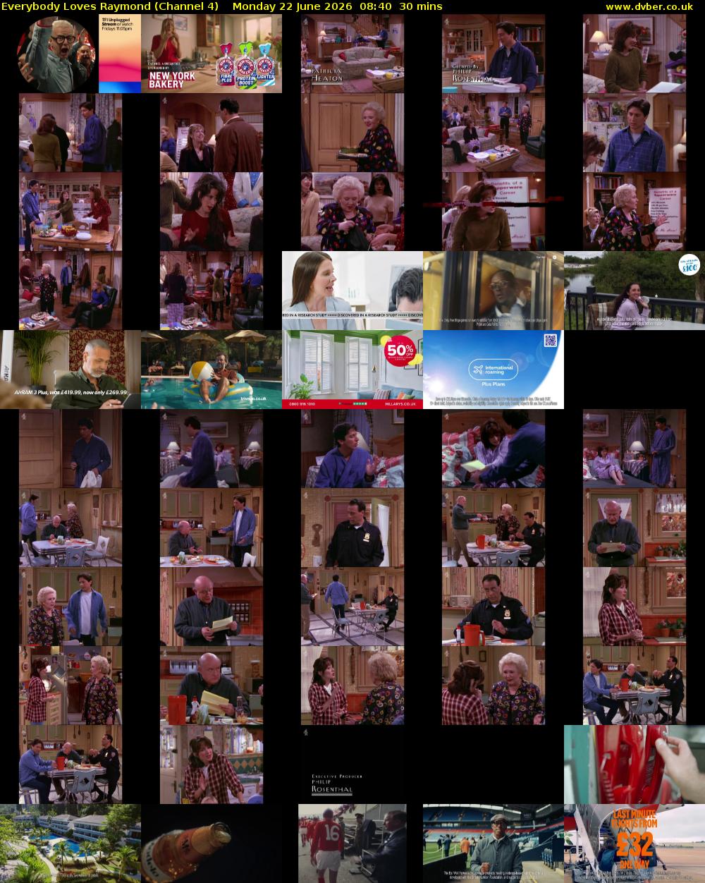 Everybody Loves Raymond (Channel 4) Monday 22 June 2026 08:40 - 09:10