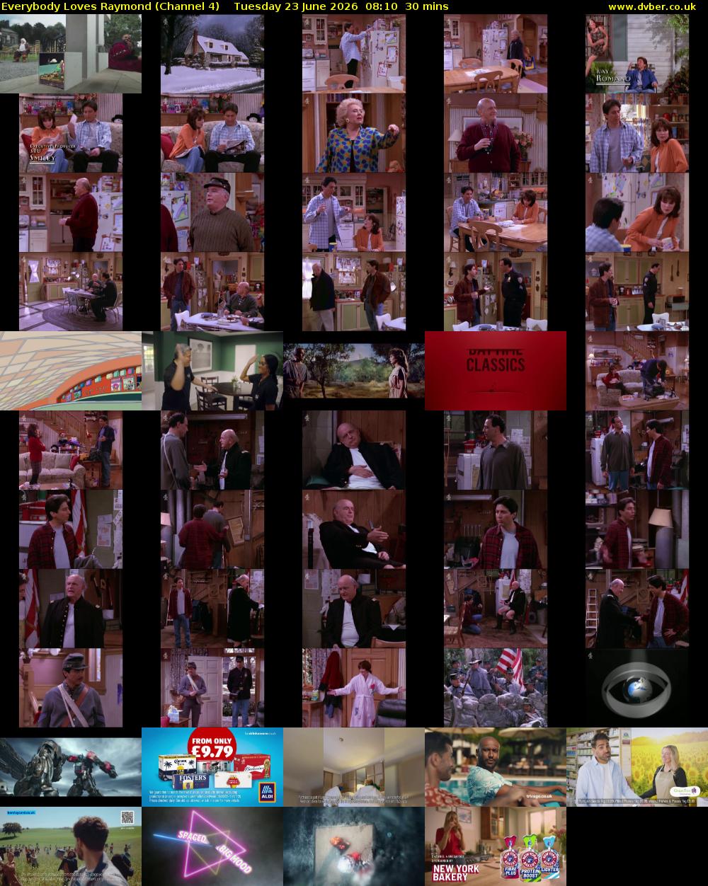 Everybody Loves Raymond (Channel 4) Tuesday 24 November 2025 08:10 - 08:40