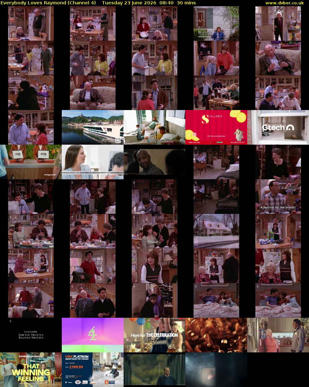 Everybody Loves Raymond (Channel 4) Tuesday 23 June 2026 08:40 - 09:10