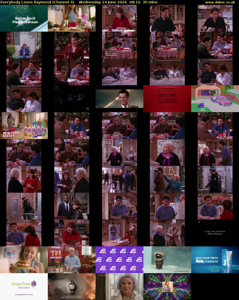 Everybody Loves Raymond (Channel 4) Wednesday 24 June 2026 08:10 - 08:40