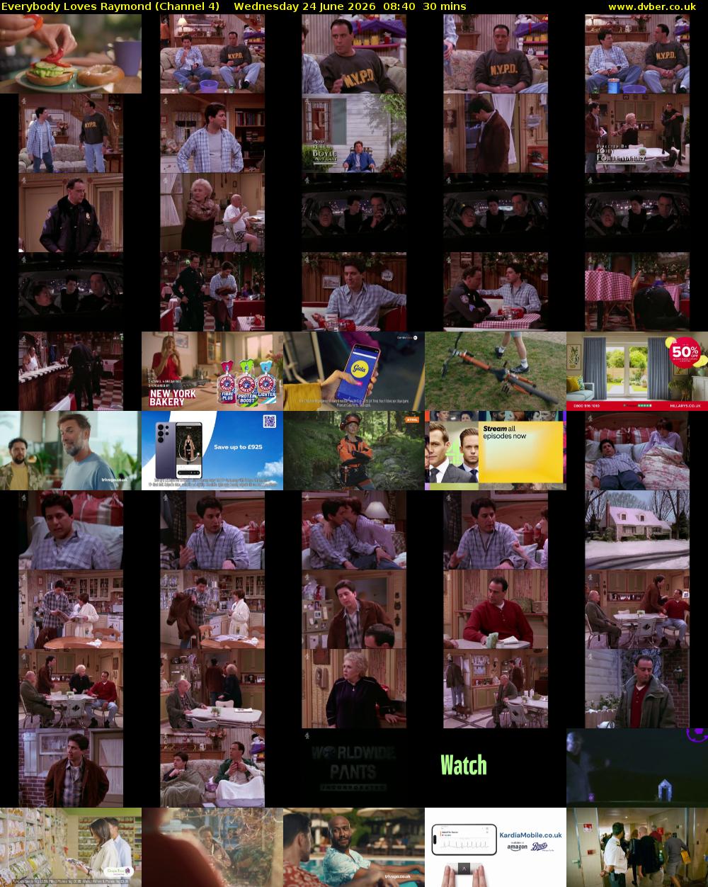 Everybody Loves Raymond (Channel 4) Wednesday 24 June 2026 08:40 - 09:10
