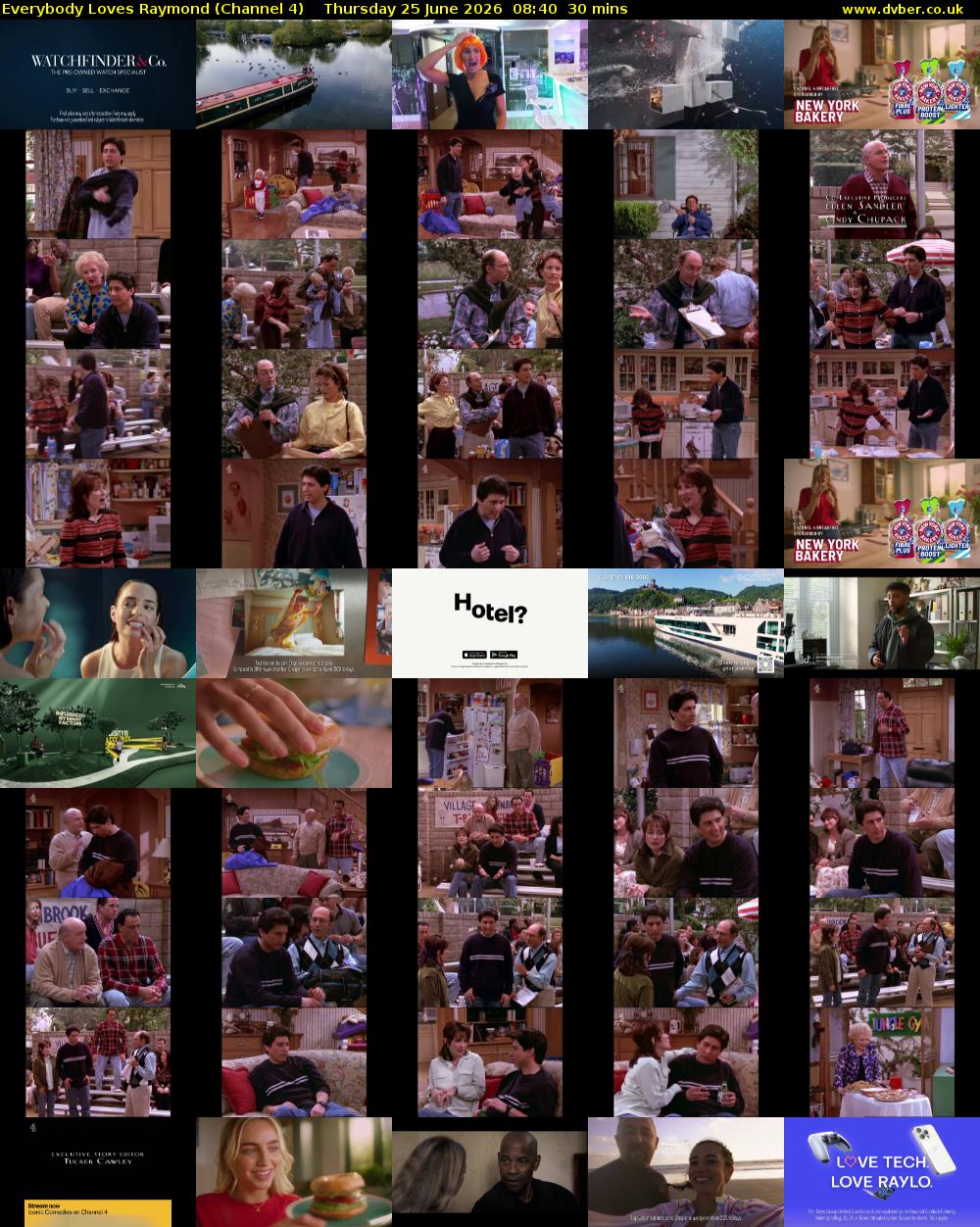 Everybody Loves Raymond (Channel 4) Thursday 25 June 2026 08:40 - 09:10