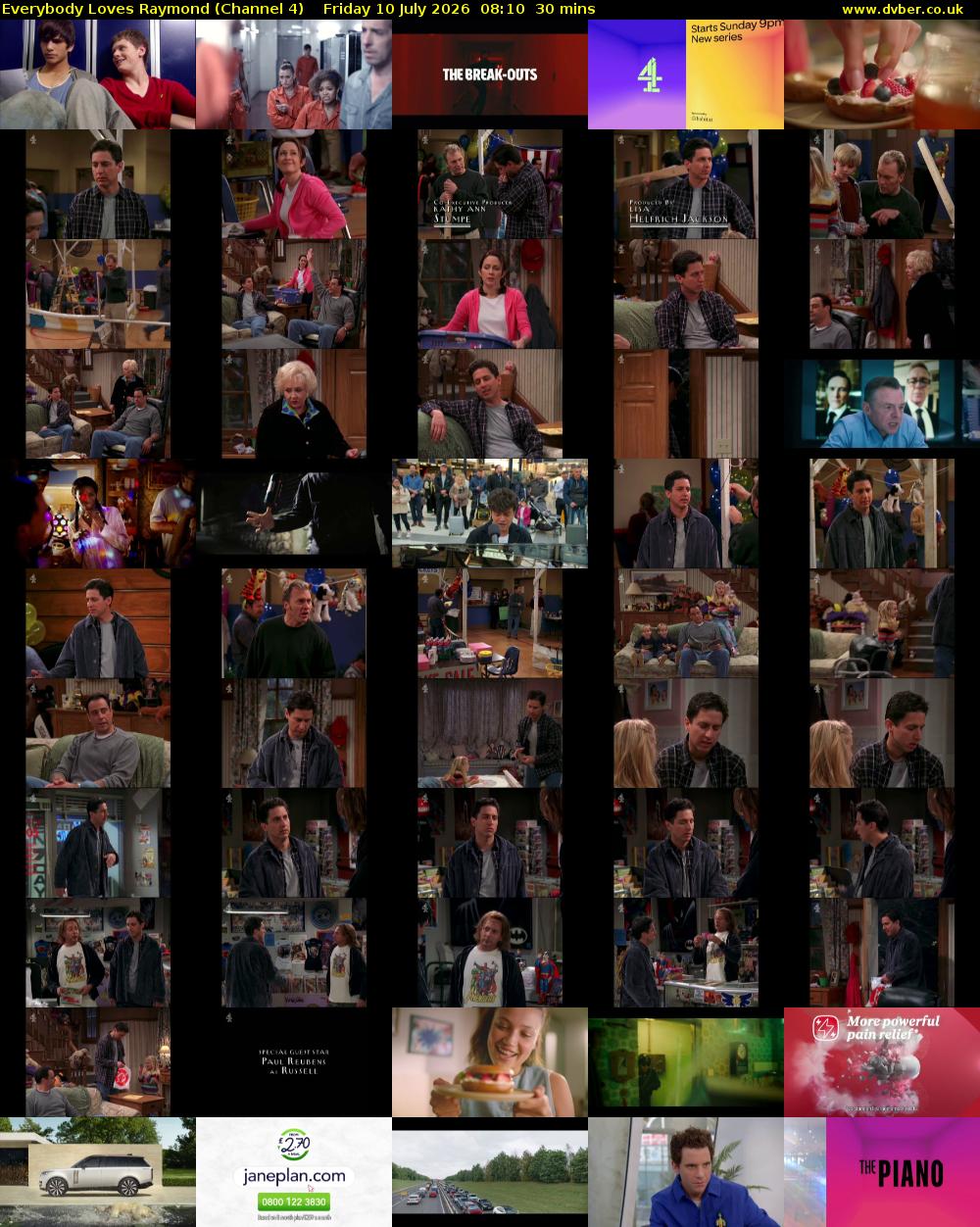 Everybody Loves Raymond (Channel 4) Friday 10 July 2026 08:10 - 08:40