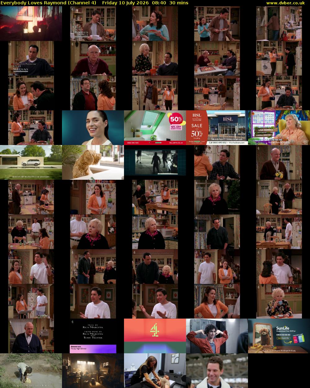 Everybody Loves Raymond (Channel 4) Friday 10 July 2026 08:40 - 09:10