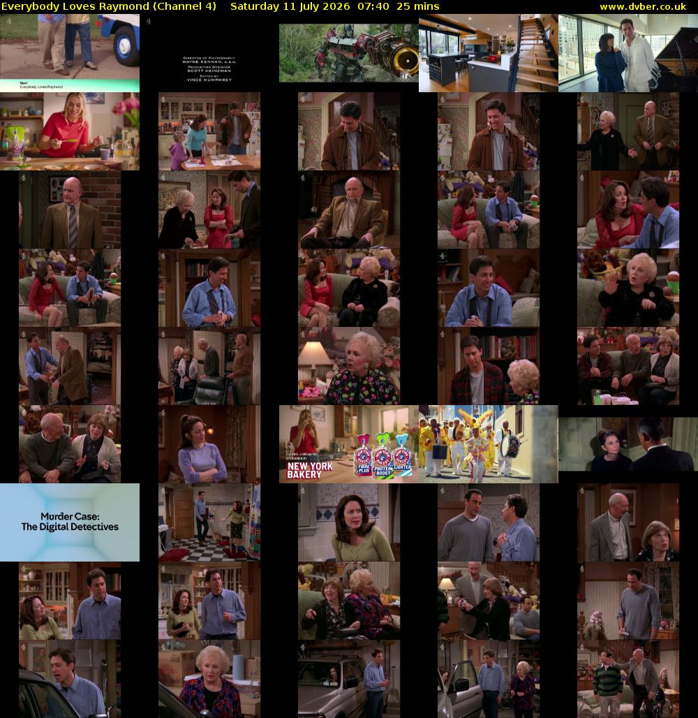 Everybody Loves Raymond (Channel 4) Saturday 11 July 2026 07:40 - 08:05