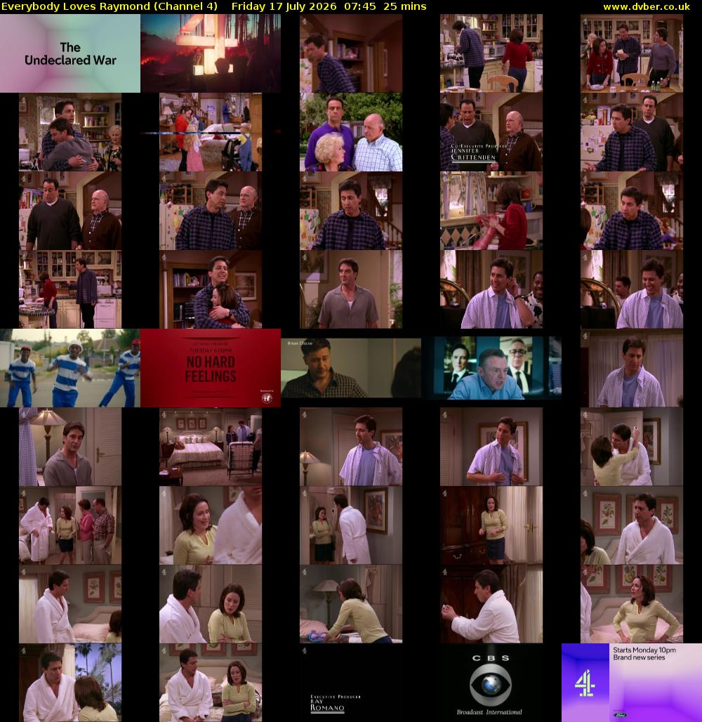 Everybody Loves Raymond (Channel 4) Friday 17 July 2026 07:45 - 08:10