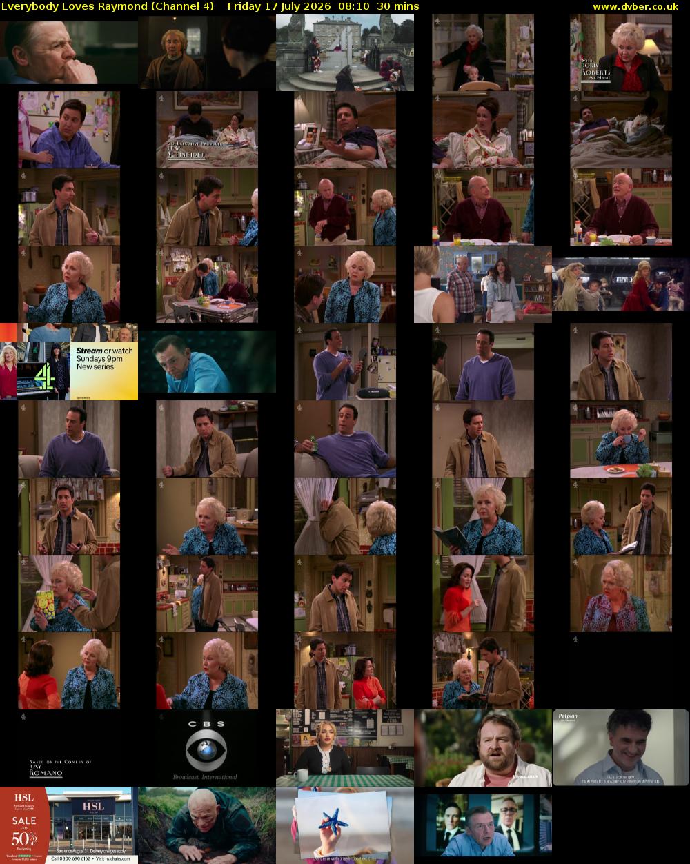 Everybody Loves Raymond (Channel 4) Friday 17 July 2026 08:10 - 08:40