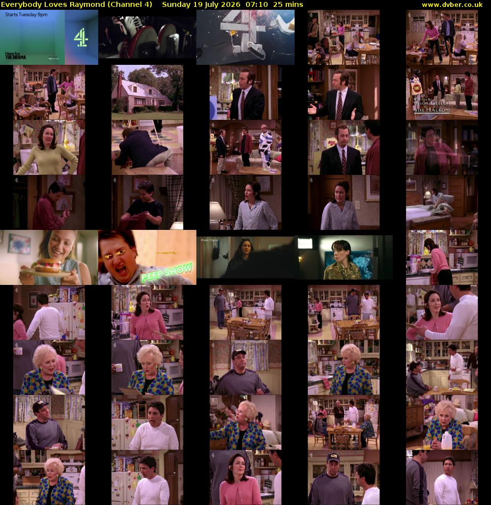 Everybody Loves Raymond (Channel 4) Sunday 19 July 2026 07:10 - 07:35