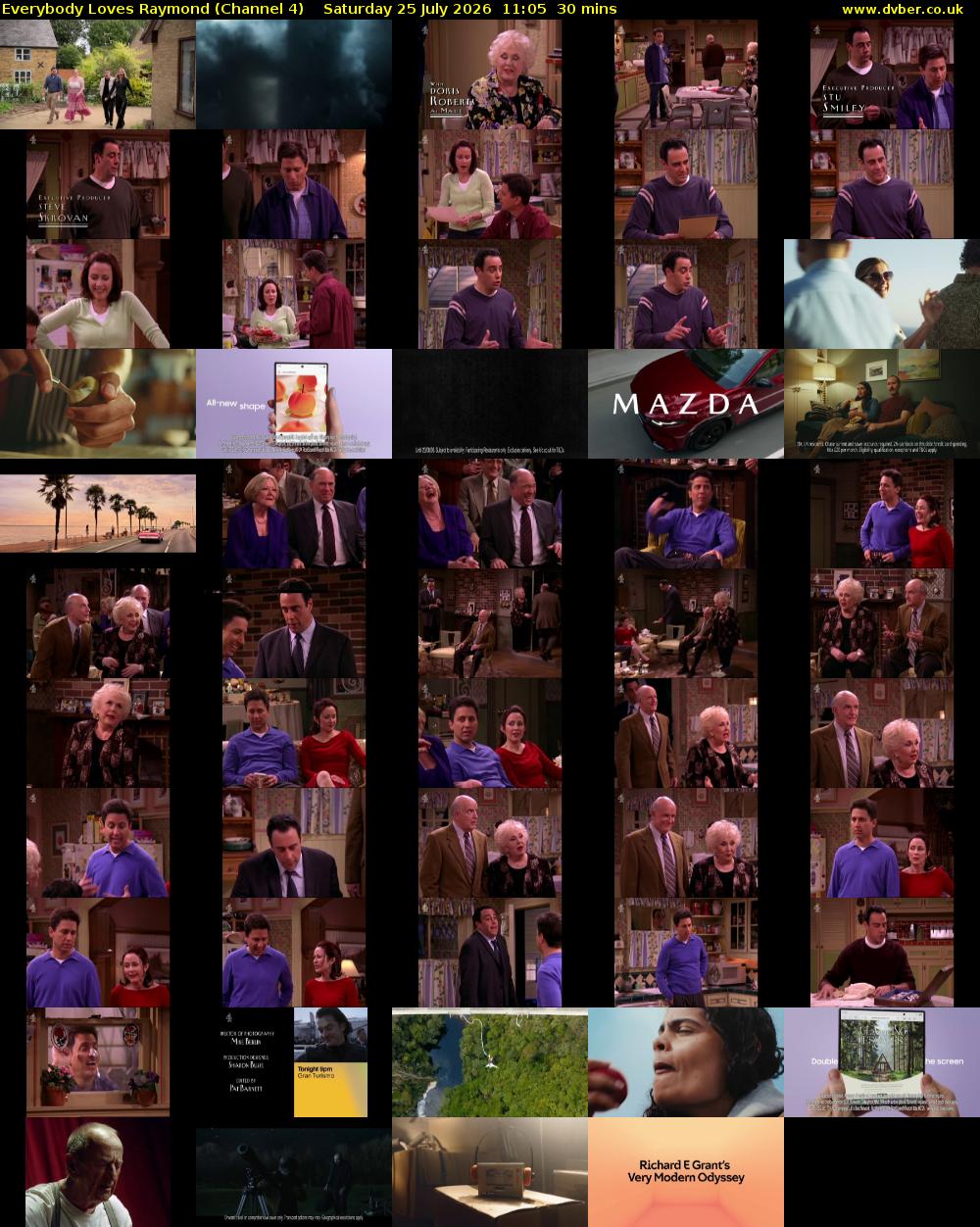 Everybody Loves Raymond (Channel 4) Saturday 25 July 2026 11:05 - 11:35