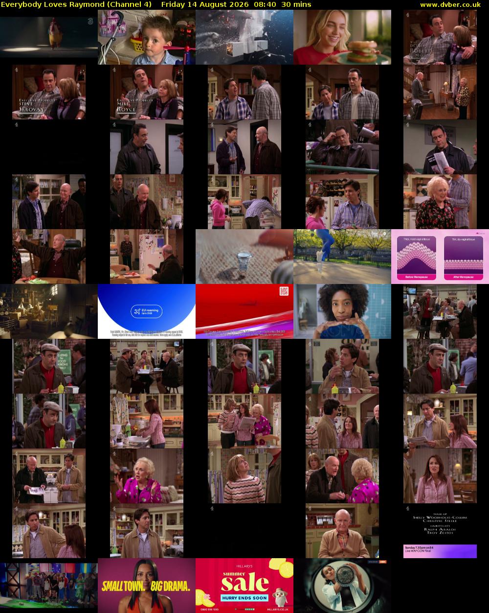 Everybody Loves Raymond (Channel 4) Friday 14 August 2026 08:40 - 09:10