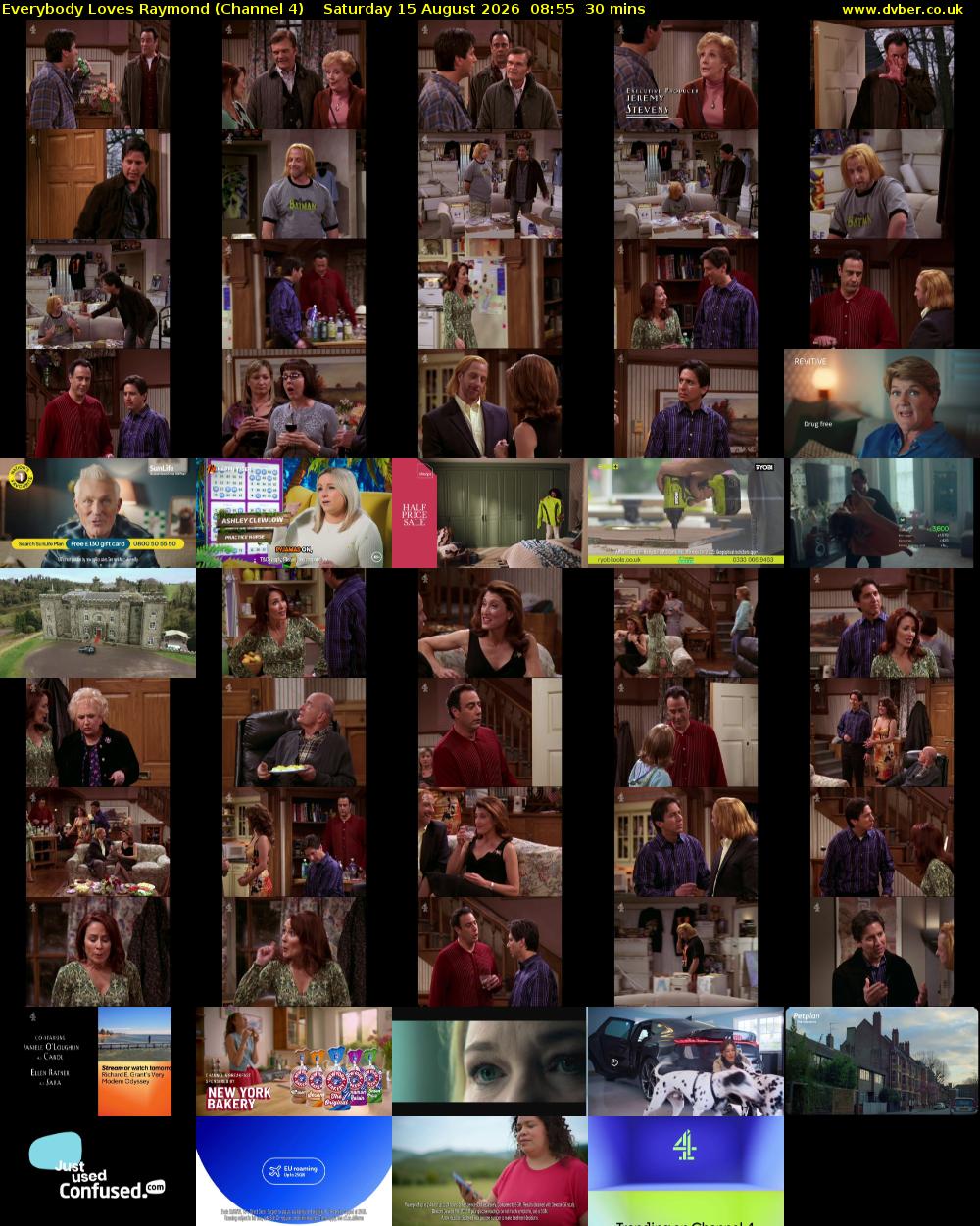 Everybody Loves Raymond (Channel 4) Saturday 15 August 2026 08:55 - 09:25
