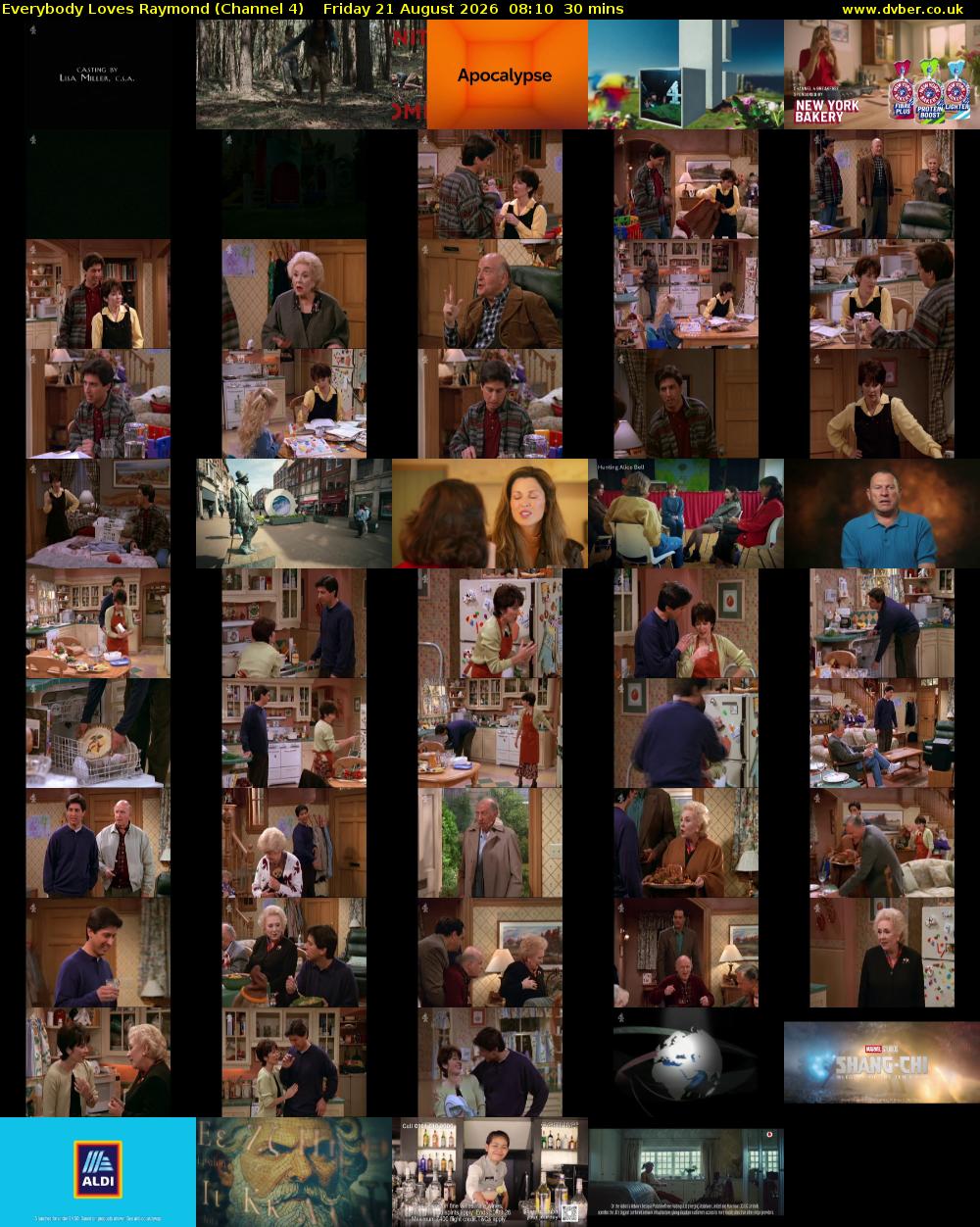 Everybody Loves Raymond (Channel 4) Friday 21 August 2026 08:10 - 08:40