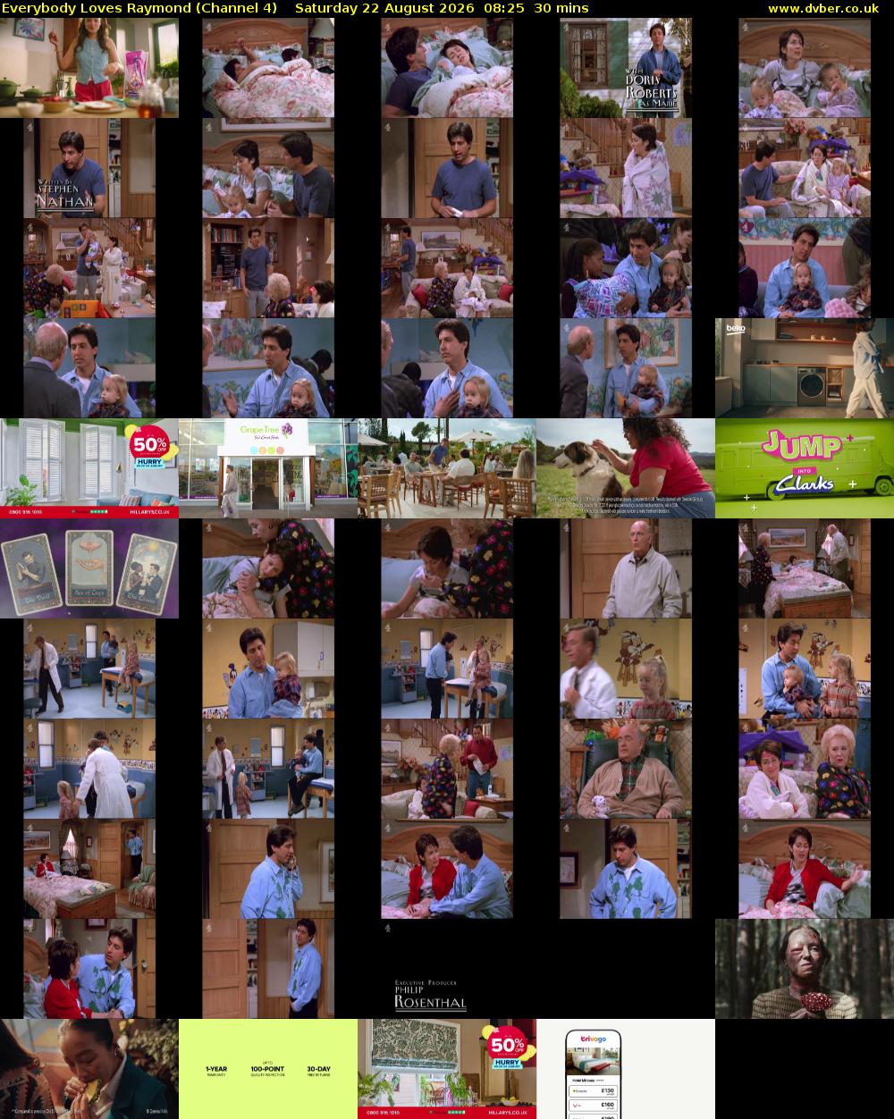 Everybody Loves Raymond (Channel 4) Saturday 22 August 2026 08:25 - 08:55