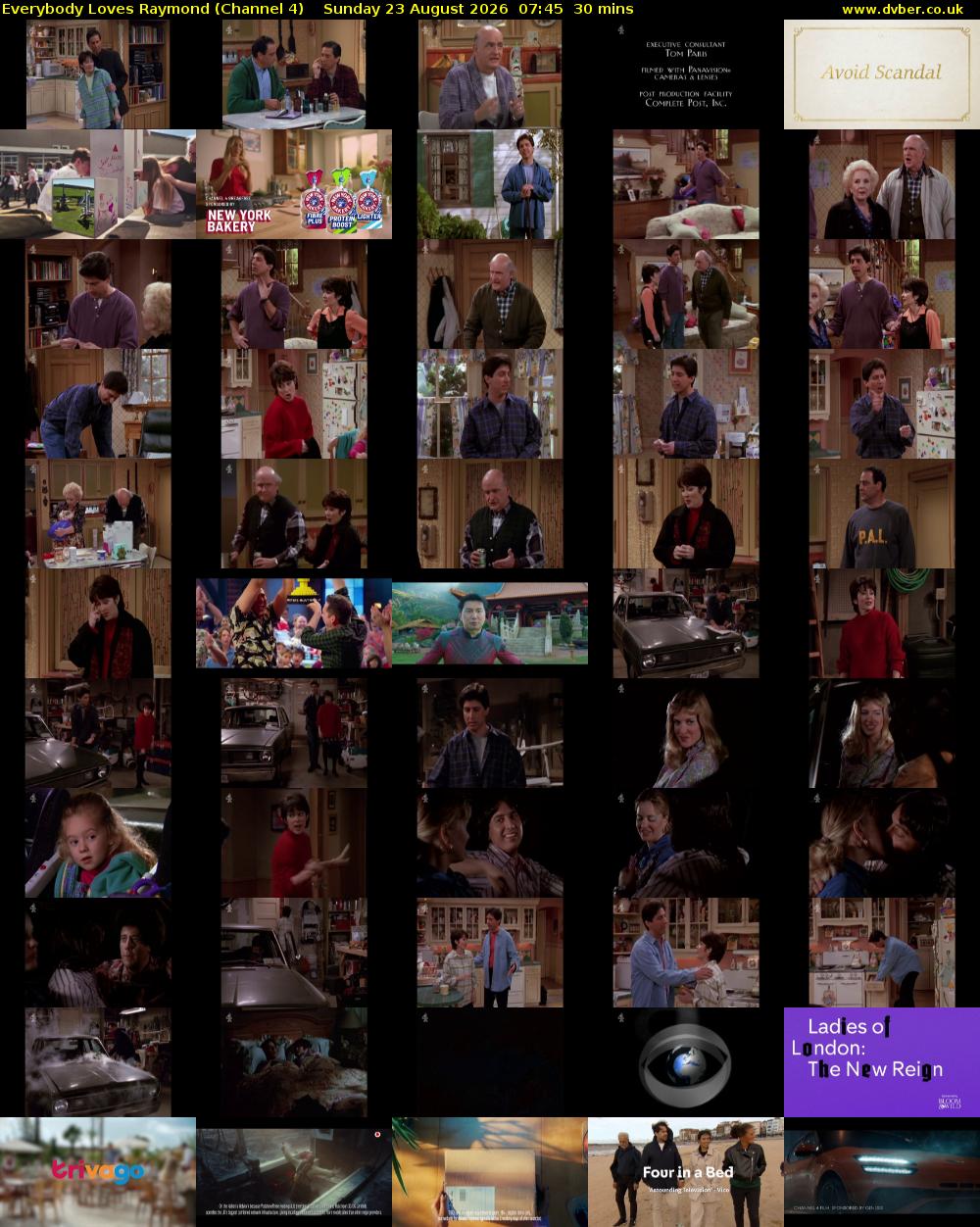 Everybody Loves Raymond (Channel 4) Sunday 23 August 2026 07:45 - 08:15