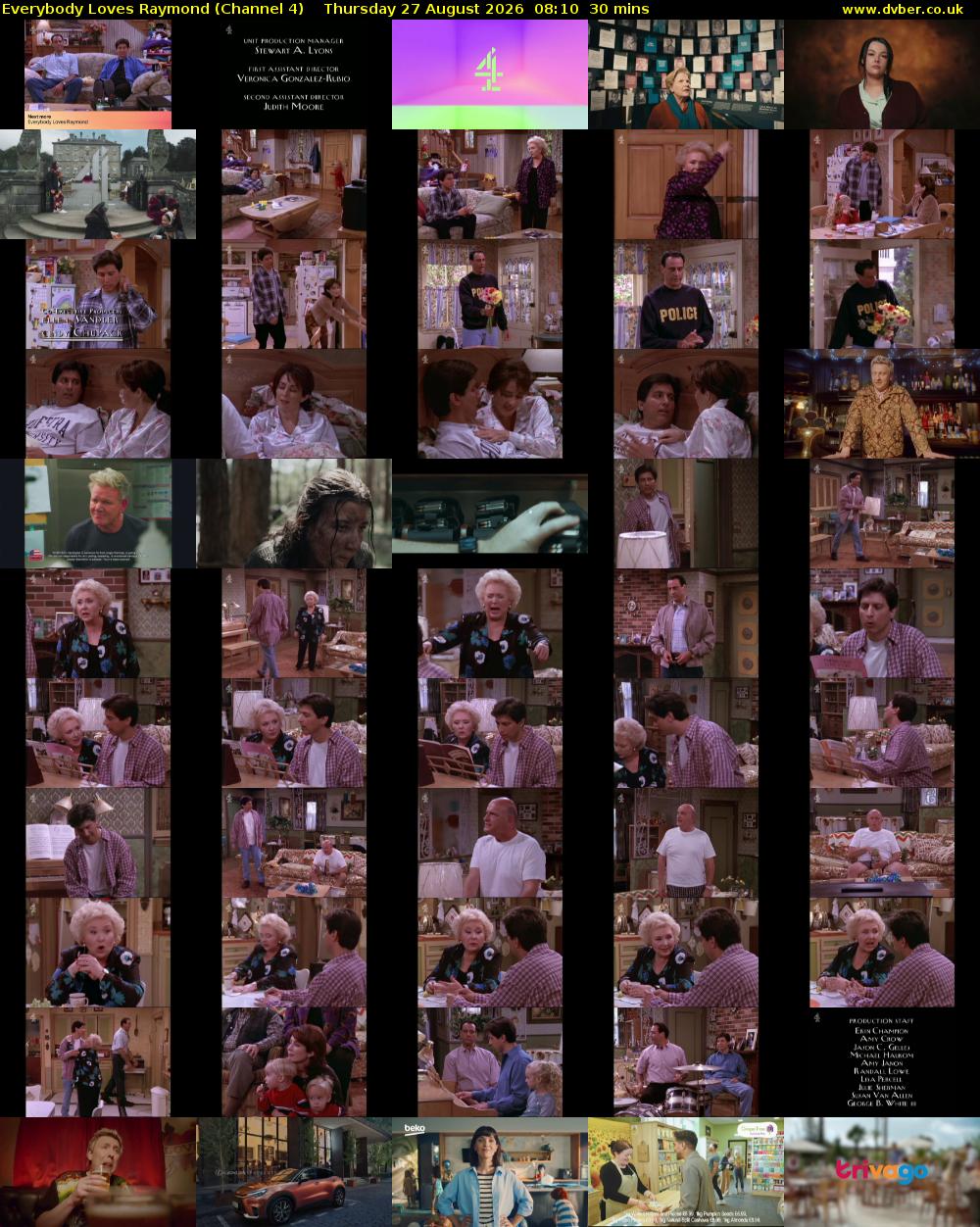 Everybody Loves Raymond (Channel 4) Thursday 27 August 2026 08:10 - 08:40