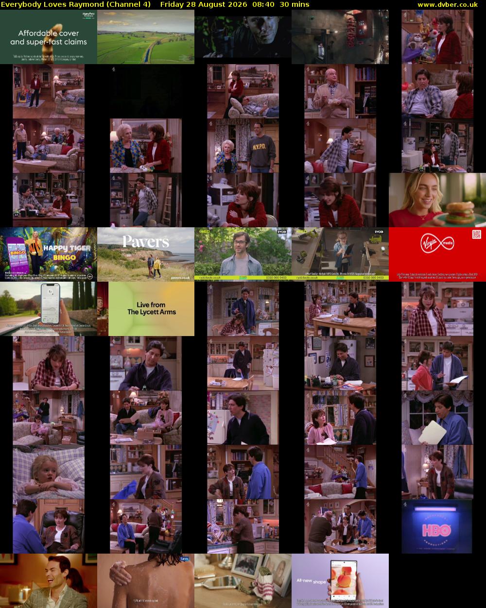 Everybody Loves Raymond (Channel 4) Friday 28 August 2026 08:40 - 09:10