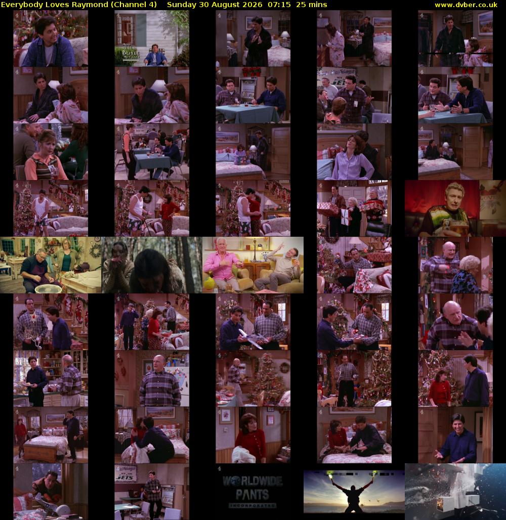 Everybody Loves Raymond (Channel 4) Sunday 30 August 2026 07:15 - 07:40