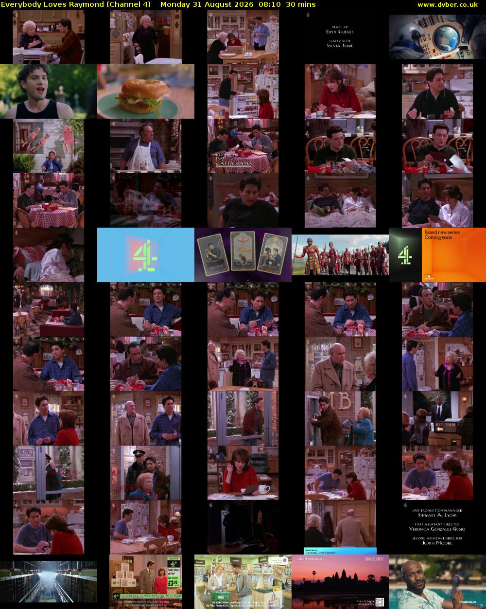Everybody Loves Raymond (Channel 4) Monday 31 August 2026 08:10 - 08:40