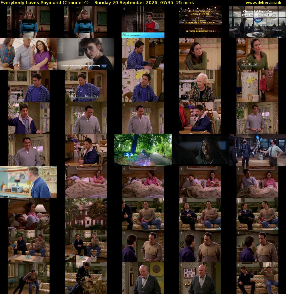 Everybody Loves Raymond (Channel 4) Sunday 20 September 2026 07:35 - 08:00