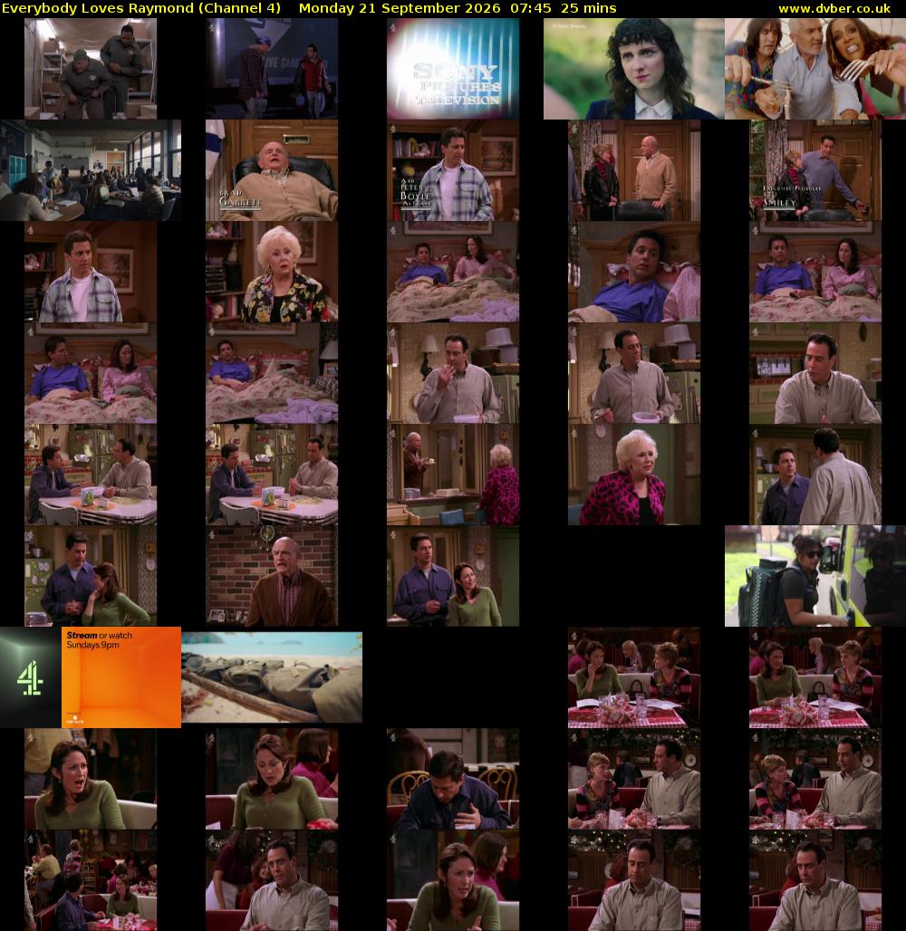 Everybody Loves Raymond (Channel 4) Monday 21 September 2026 07:45 - 08:10