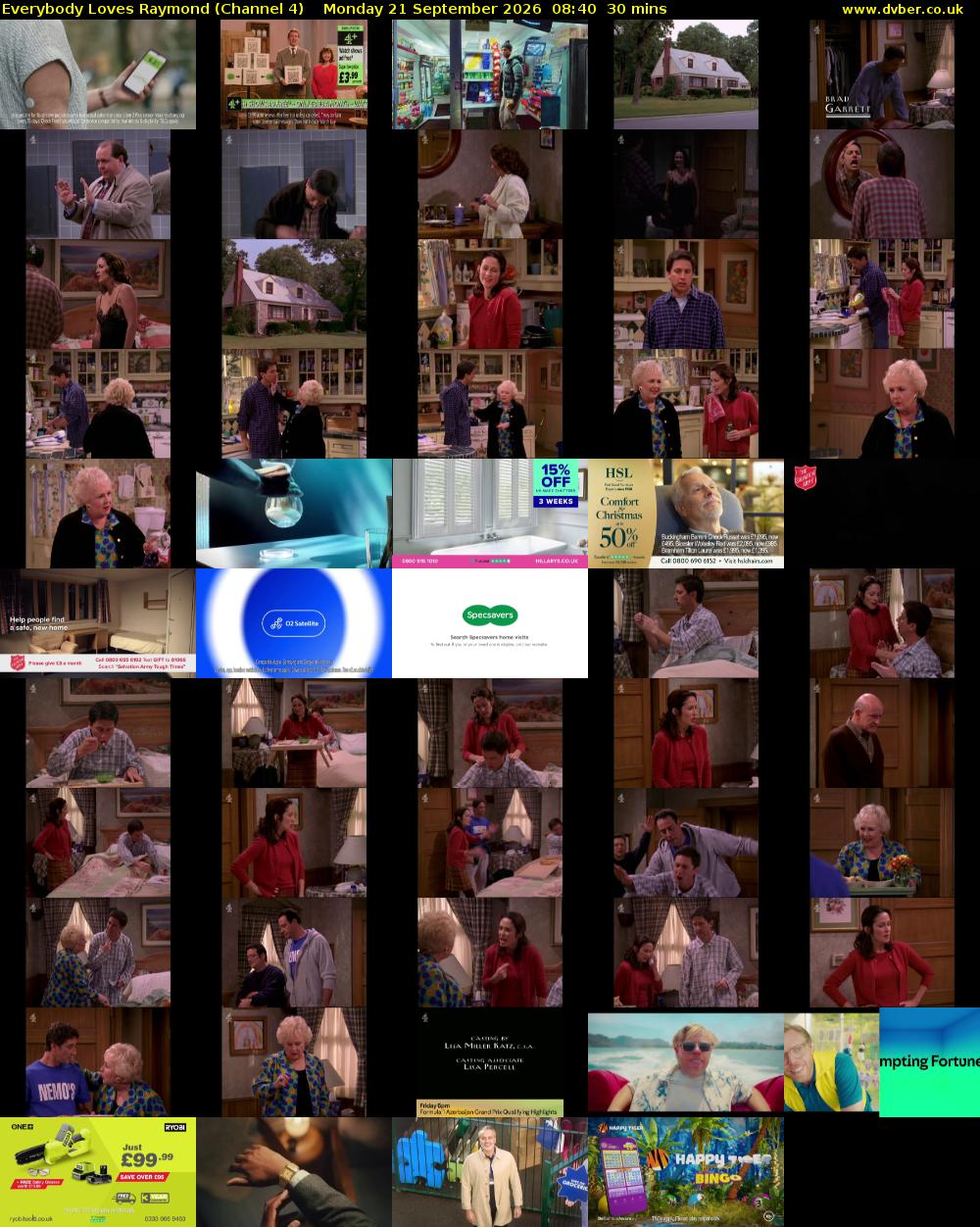Everybody Loves Raymond (Channel 4) Monday 21 September 2026 08:40 - 09:10