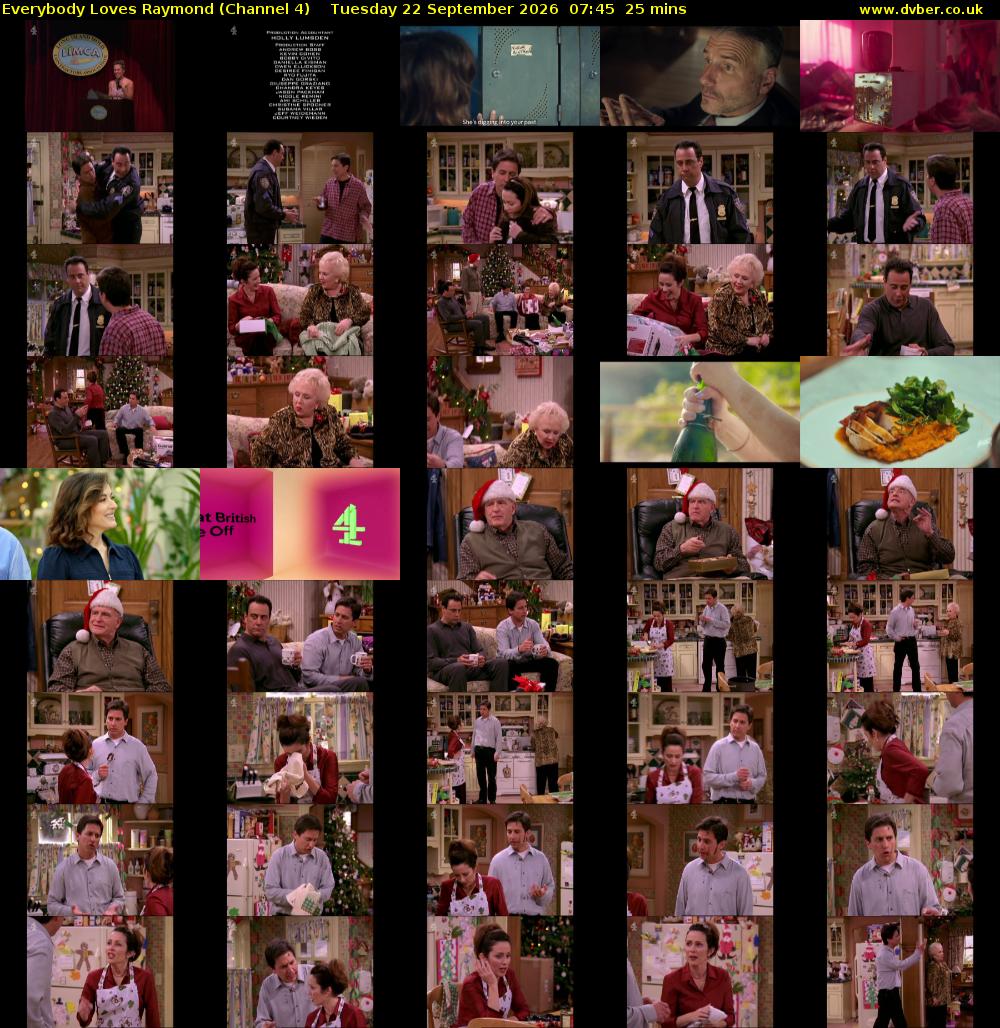 Everybody Loves Raymond (Channel 4) Tuesday 22 September 2026 07:45 - 08:10