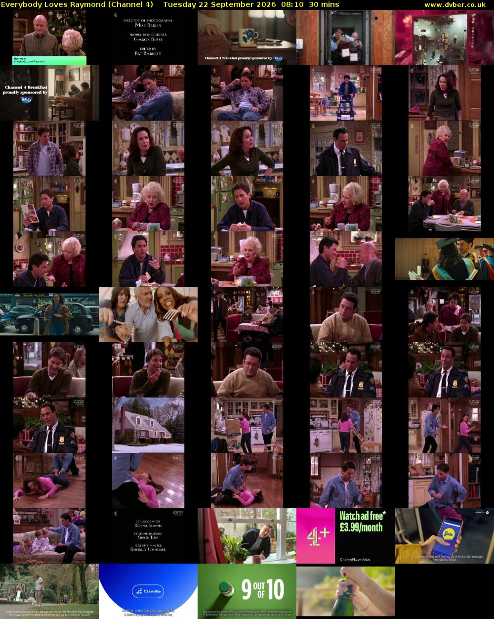 Everybody Loves Raymond (Channel 4) Tuesday 22 September 2026 08:10 - 08:40