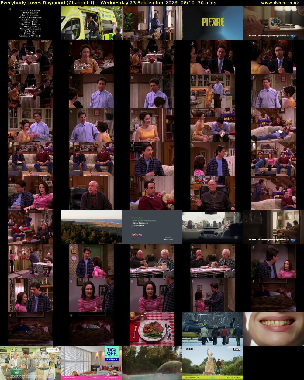 Everybody Loves Raymond (Channel 4) Wednesday 23 September 2026 08:10 - 08:40