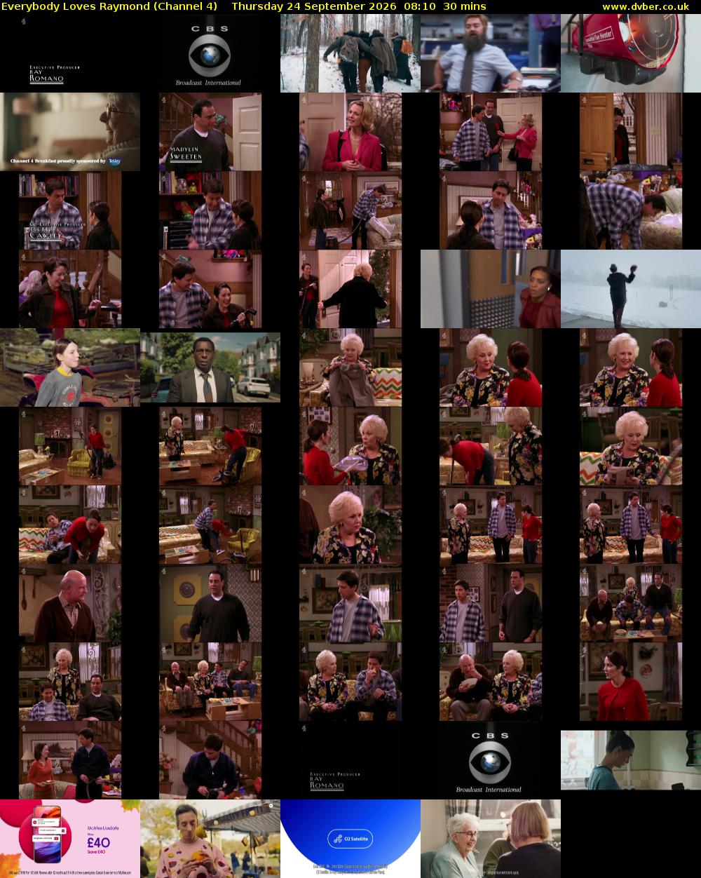 Everybody Loves Raymond (Channel 4) Thursday 24 September 2026 08:10 - 08:40