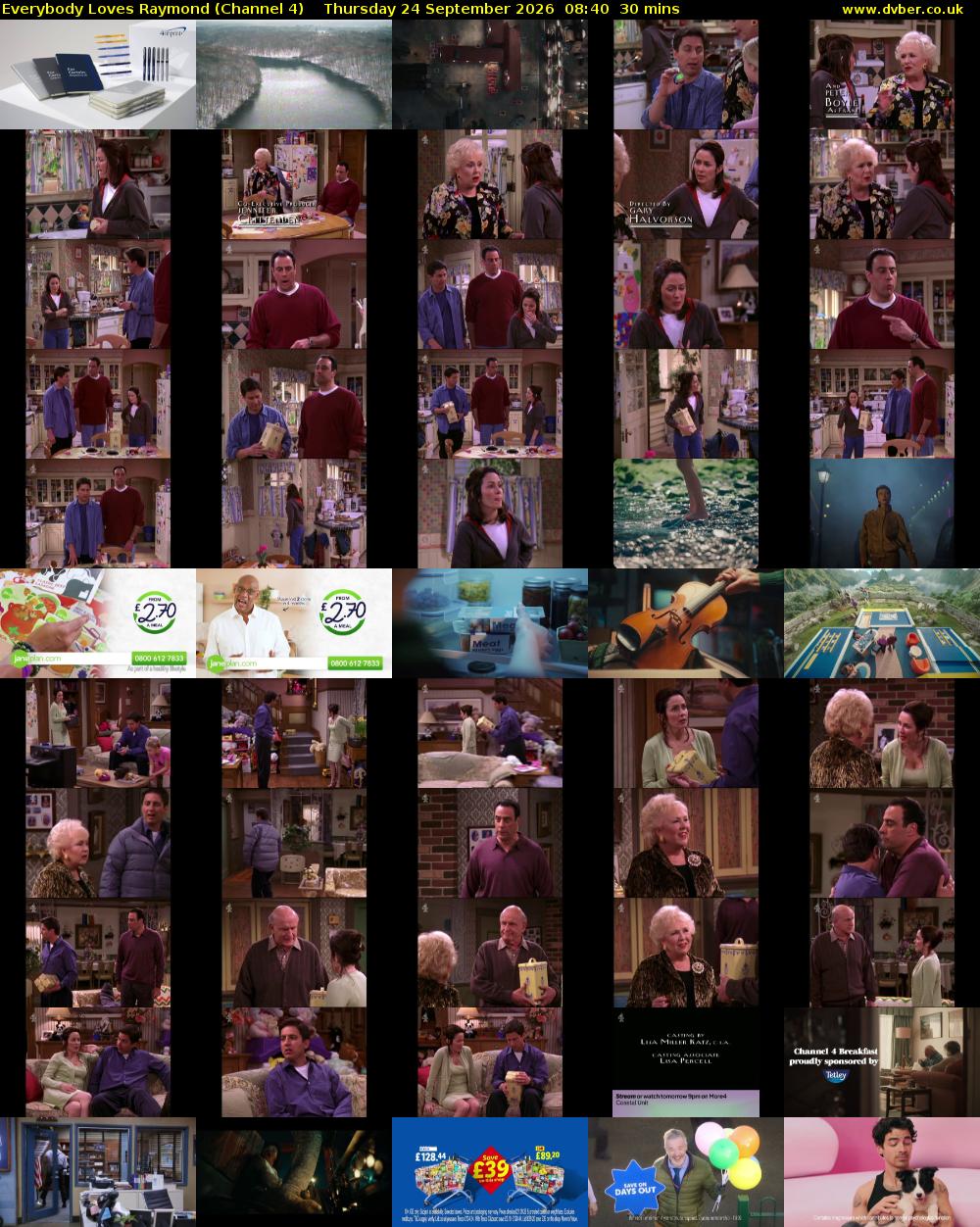 Everybody Loves Raymond (Channel 4) Thursday 24 September 2026 08:40 - 09:10