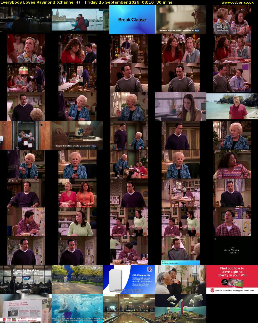 Everybody Loves Raymond (Channel 4) Friday 25 September 2026 08:10 - 08:40