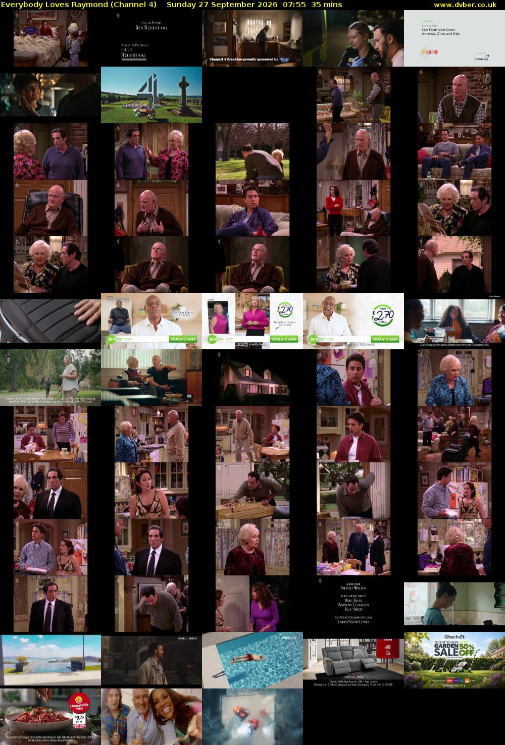 Everybody Loves Raymond (Channel 4) Sunday 27 September 2026 07:55 - 08:30