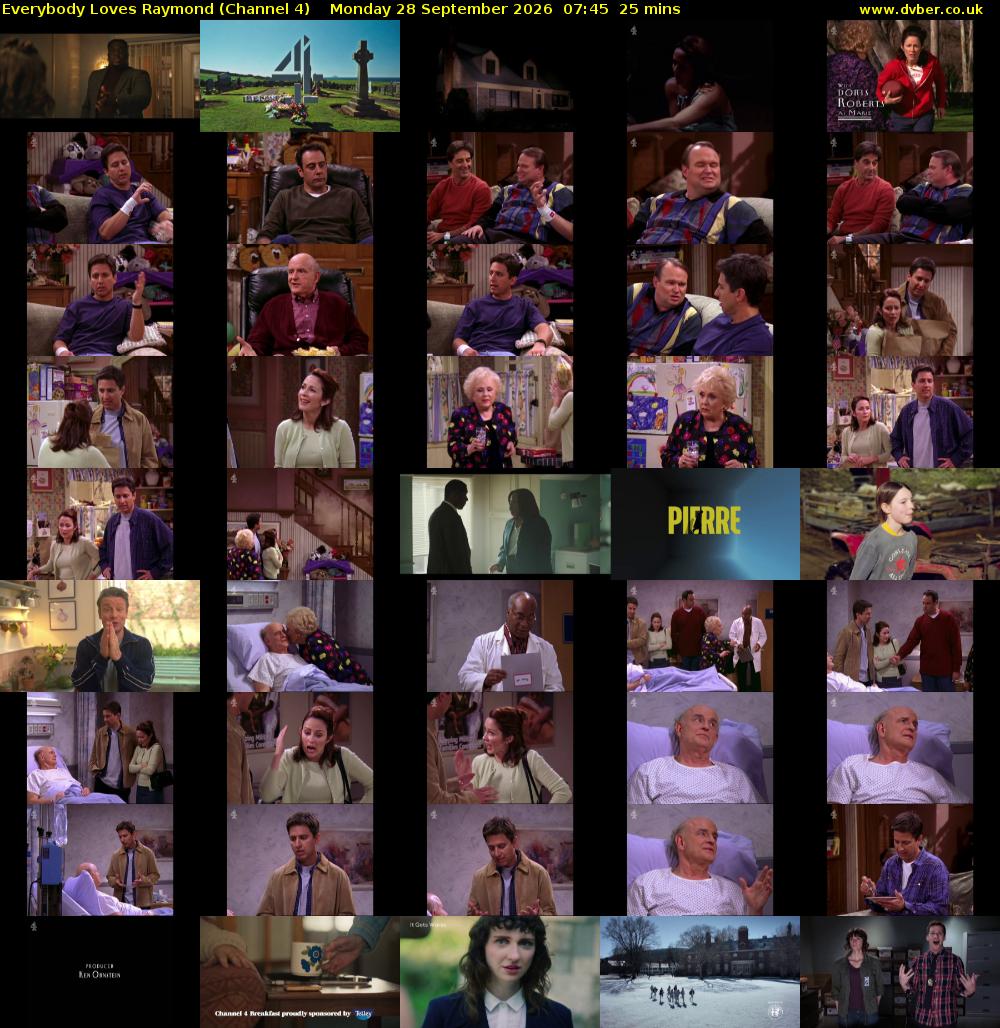 Everybody Loves Raymond (Channel 4) Monday 28 September 2026 07:45 - 08:10