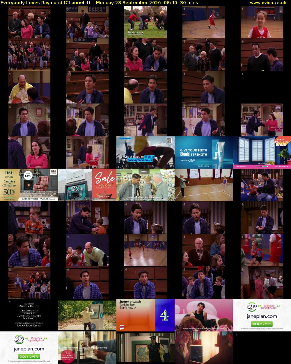 Everybody Loves Raymond (Channel 4) Monday 28 September 2026 08:40 - 09:10