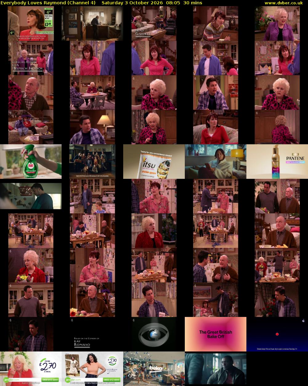 Everybody Loves Raymond (Channel 4) Saturday 3 October 2026 08:05 - 08:35