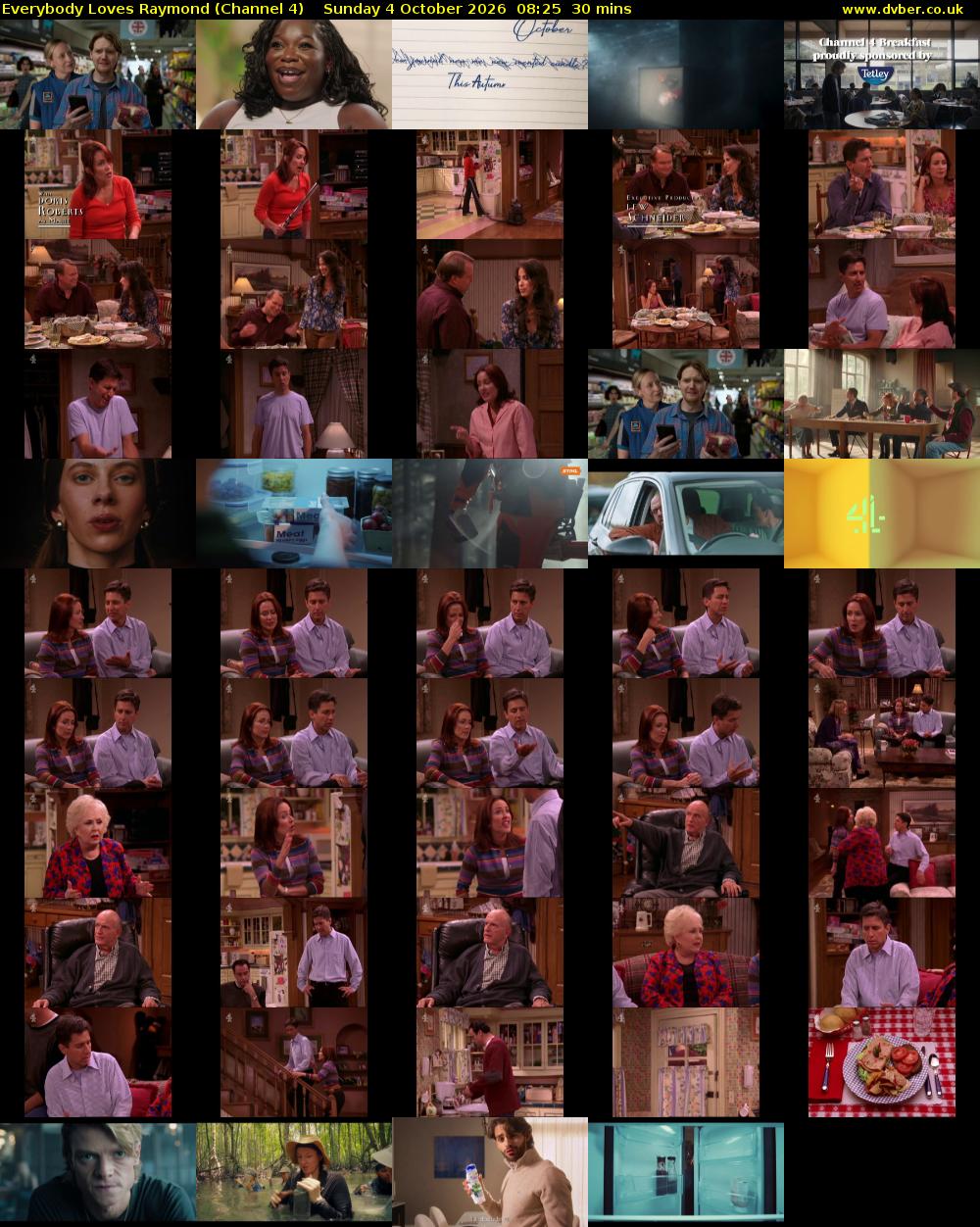 Everybody Loves Raymond (Channel 4) Sunday 4 October 2026 08:25 - 08:55