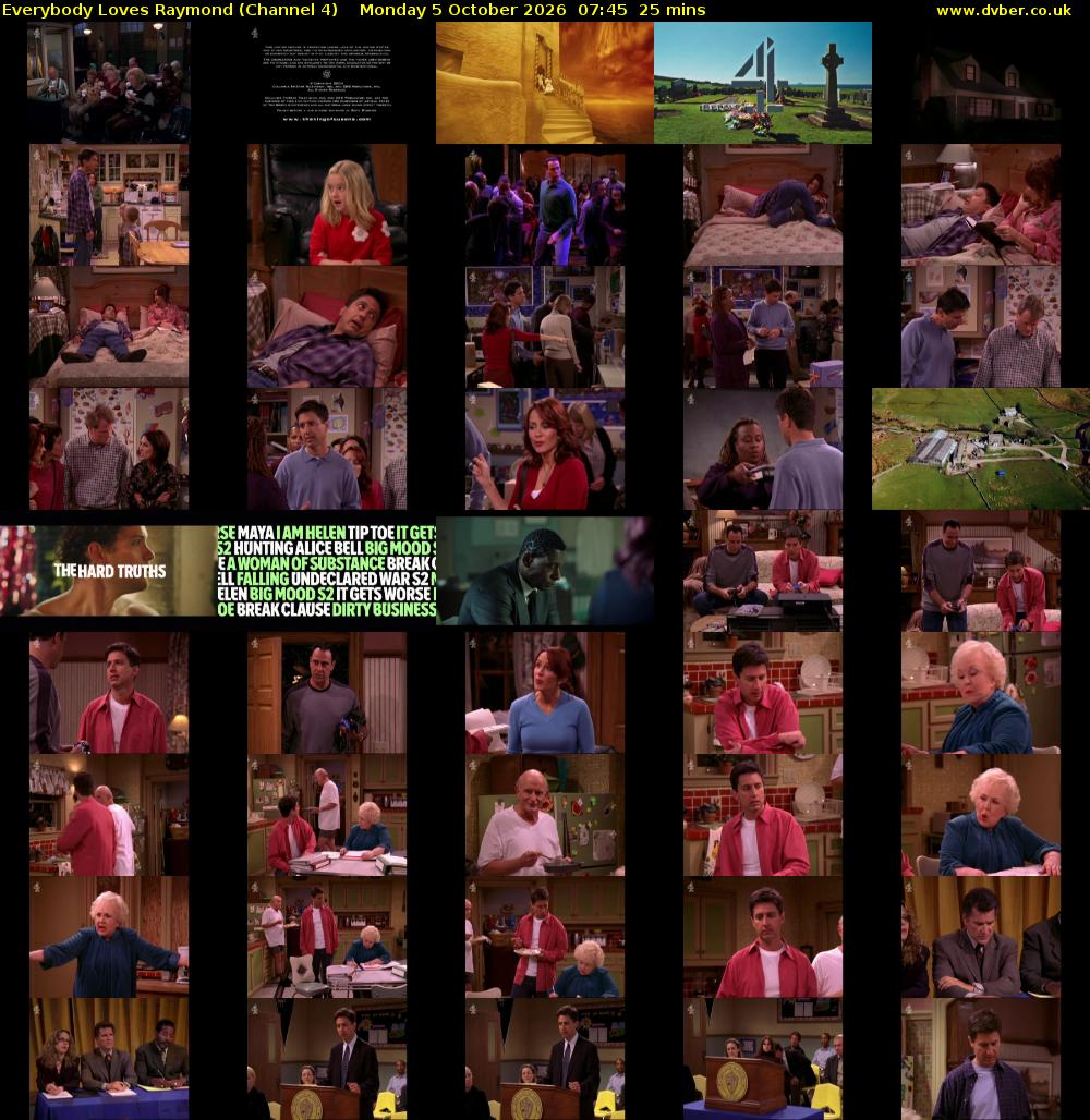Everybody Loves Raymond (Channel 4) Monday 5 October 2026 07:45 - 08:10